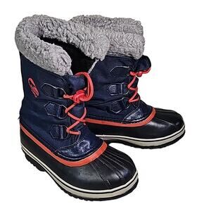 Sorel Yoot Pac Nylon Collegi N Cold Weather Snow Boots Kids Size 4